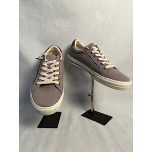 Taos Canvas Zip Lace Sneakers Gray Taupe Men's Size 10.5